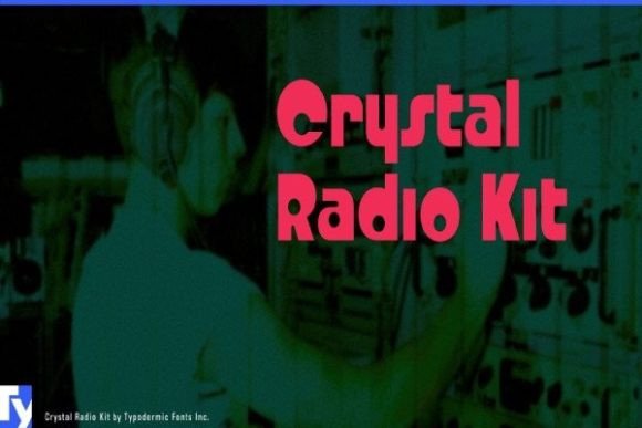 Crystal Radio Kit Font: Bold Display for a Golden Touch