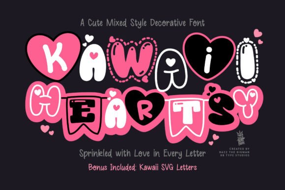 Designing with Heart: A Guide to Kawaii Heartsy Font
