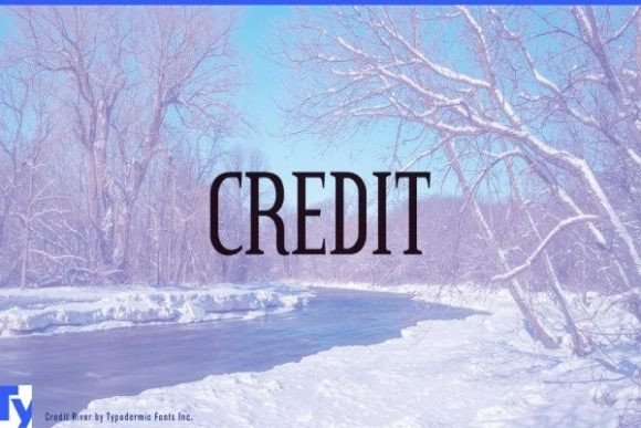 Discover Credit: A Font with Playful, Mesmerizing Lines