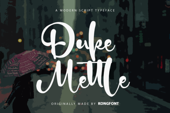 Duke Mettle: A Playful Handwritten Script Font