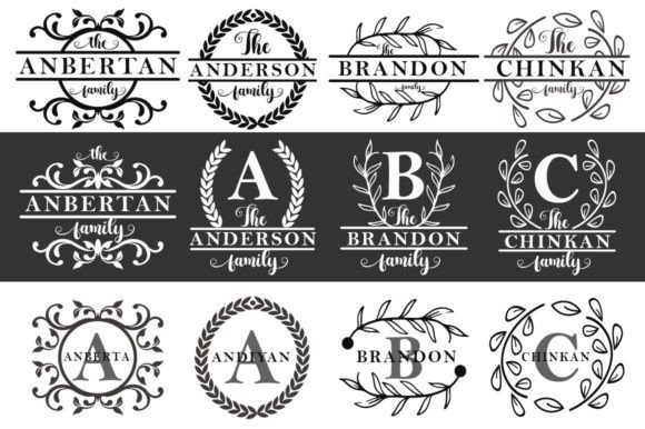 Family Monogram: Crafting Timeless Elegance with Decorative Typography