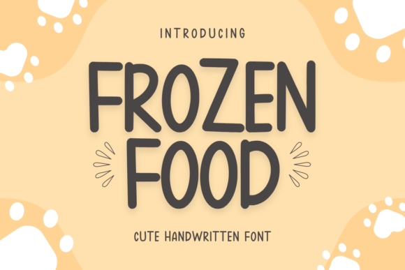 Frozen Food Font: A Handwritten Style for Modern Creators