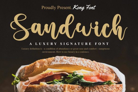 Sandwich: A Playful Handwritten Font for Authentic Design Projects